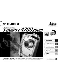 Fujifilm FinePix 4700 manual. Camera Instructions.